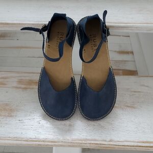 Navy Ankle-Strap Sandals